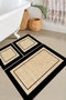 Mijölnir Regona - Beige - Juego de 3 alfombrillas de baño